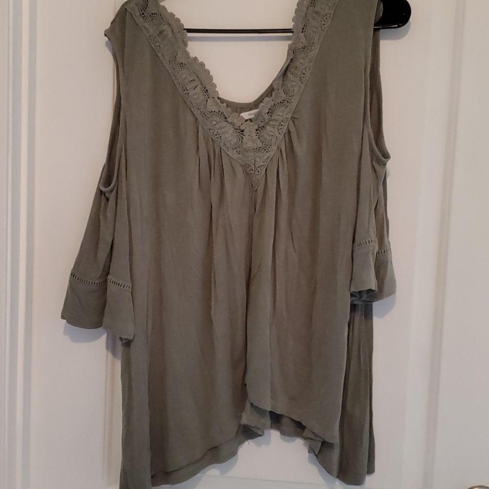 Cold shoulder blouse